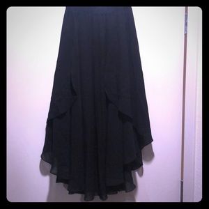 Black midi skirt from korean boutique